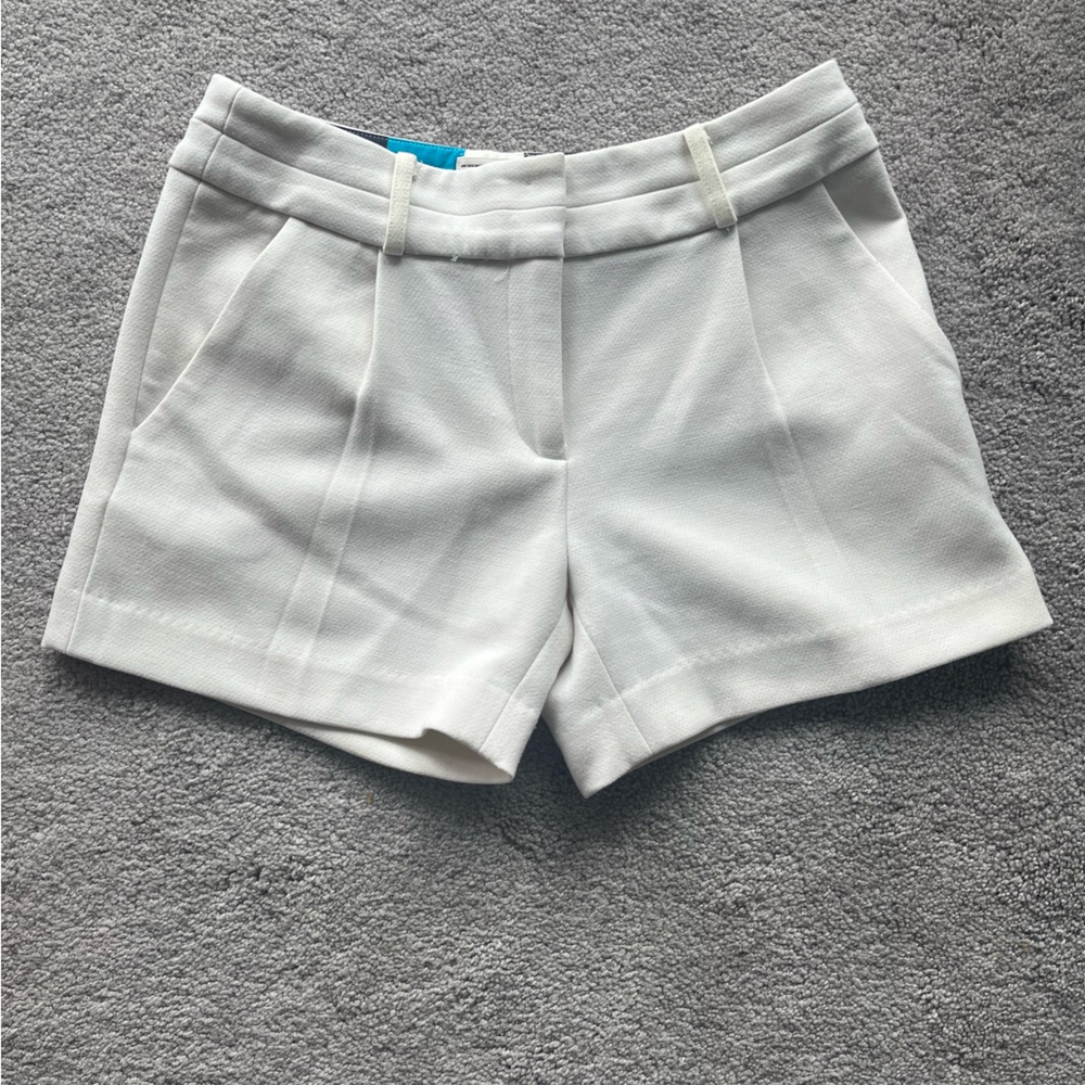 Milly High Waist White Shorts